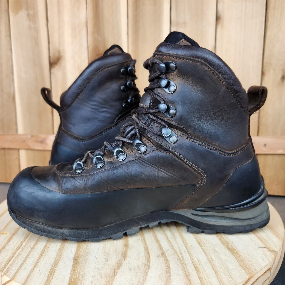 Cabela's Instinct Mountain Hiker Hunting Boots Mens 9‎ M Brown Leather Outdoor